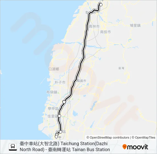 1625B Bus Line Map