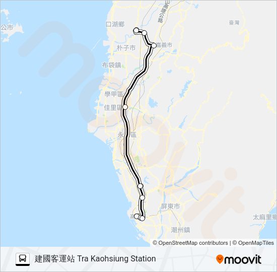1651A Bus Line Map