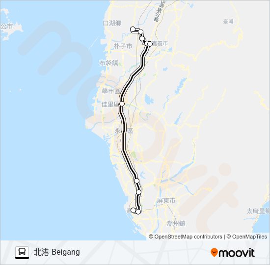 1651A Bus Line Map