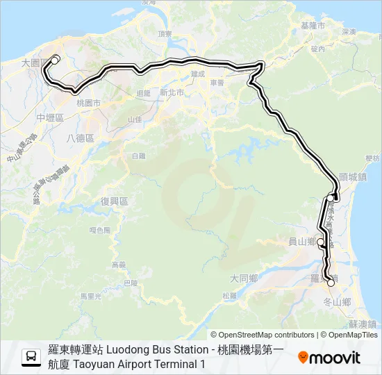 1661A Bus Line Map
