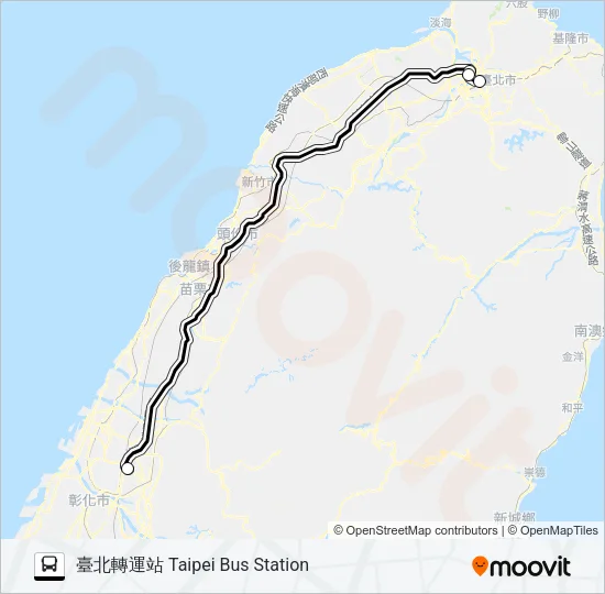 1827A Bus Line Map