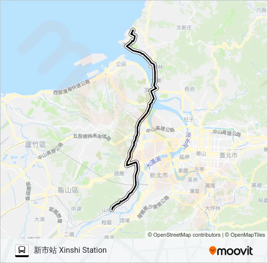 880新市站 Bus Line Map