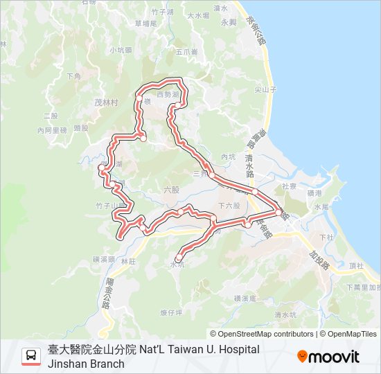 巴士F932-0820的線路圖