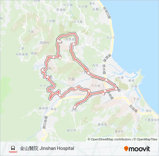 F932-0820 Bus Line Map