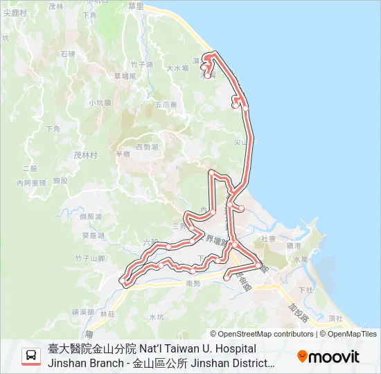 F932-1110 Bus Line Map