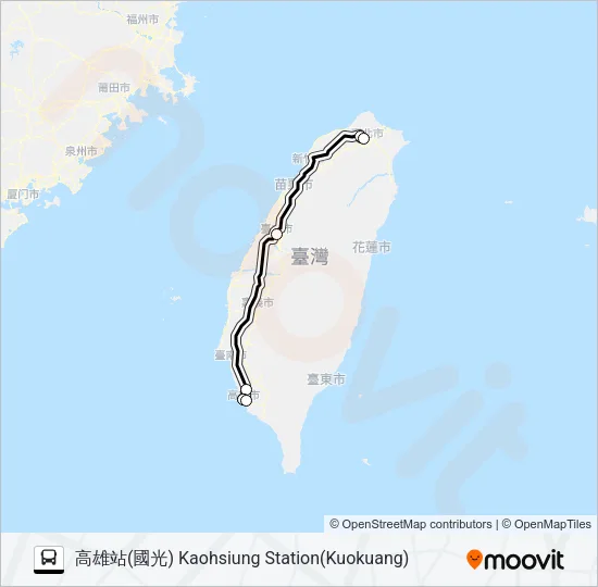 1838B Bus Line Map