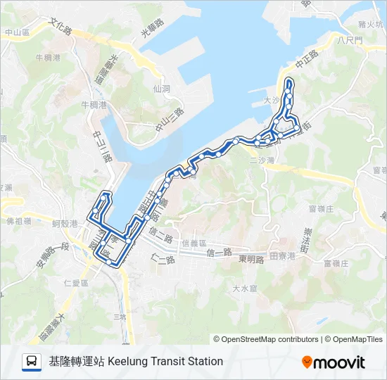 105 Bus Line Map
