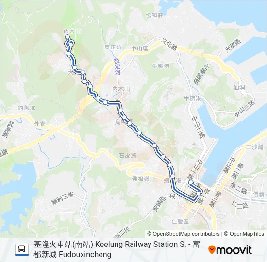 303 Bus Line Map