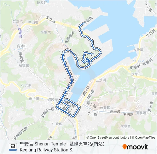 304 Bus Line Map