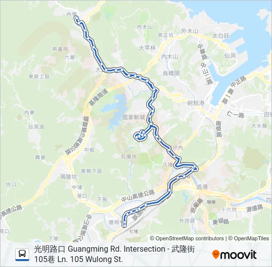 510 Bus Line Map