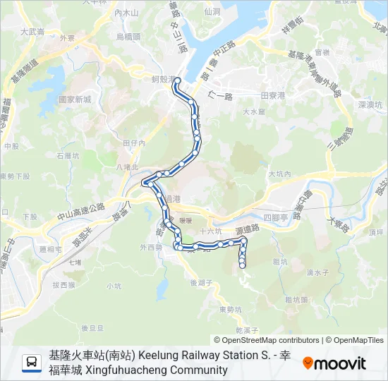 605 Bus Line Map