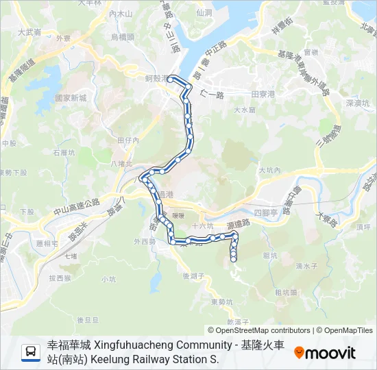 605 Bus Line Map
