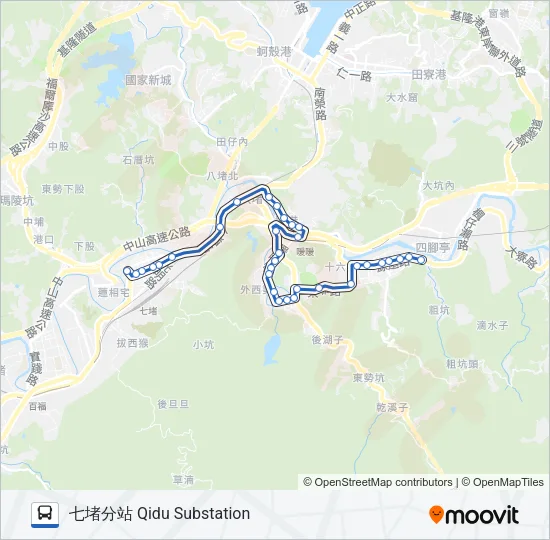 606 Bus Line Map