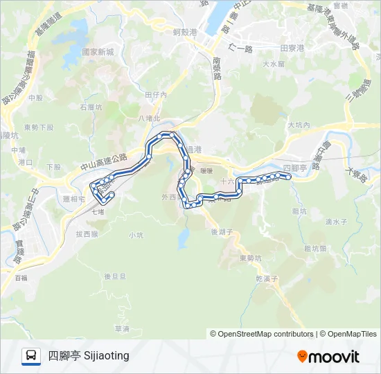 606 Bus Line Map