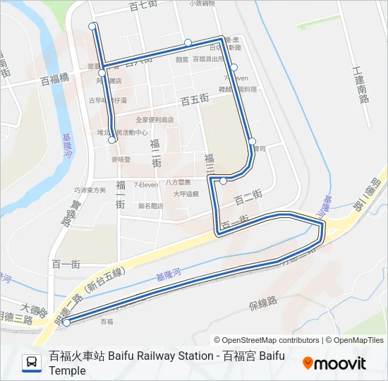 705 Bus Line Map