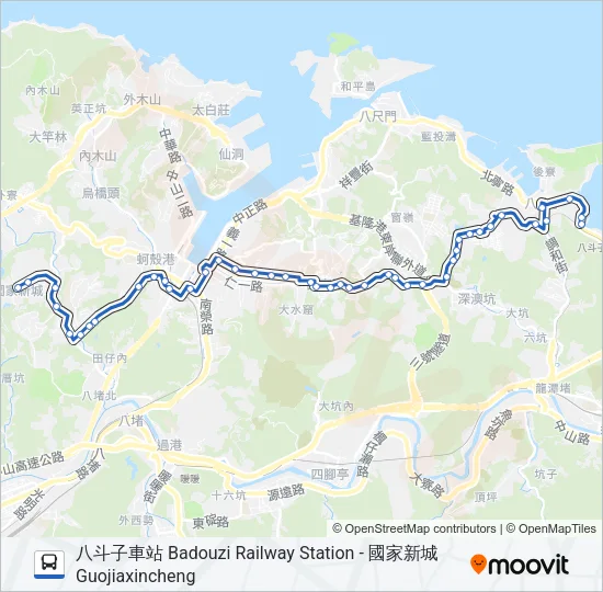 803 Bus Line Map