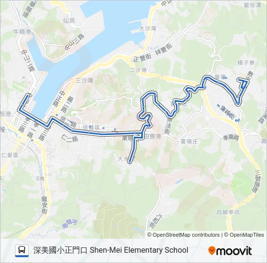 204 Bus Line Map