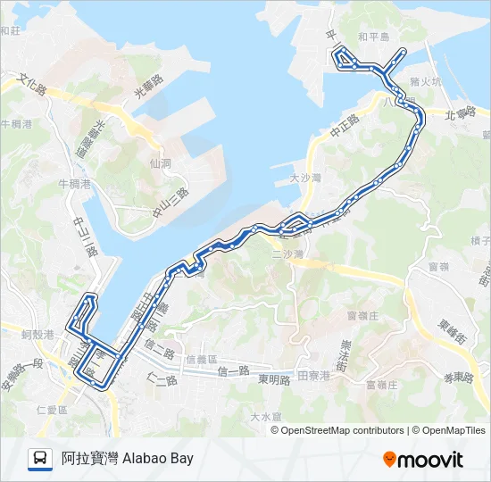 102 Bus Line Map