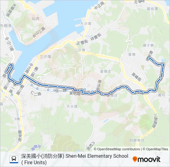 202 Bus Line Map
