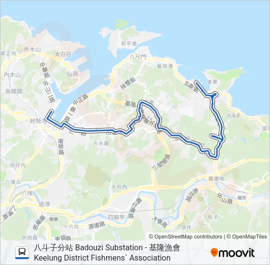 203 Bus Line Map