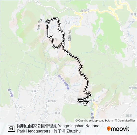 巴士花季專車131的線路圖