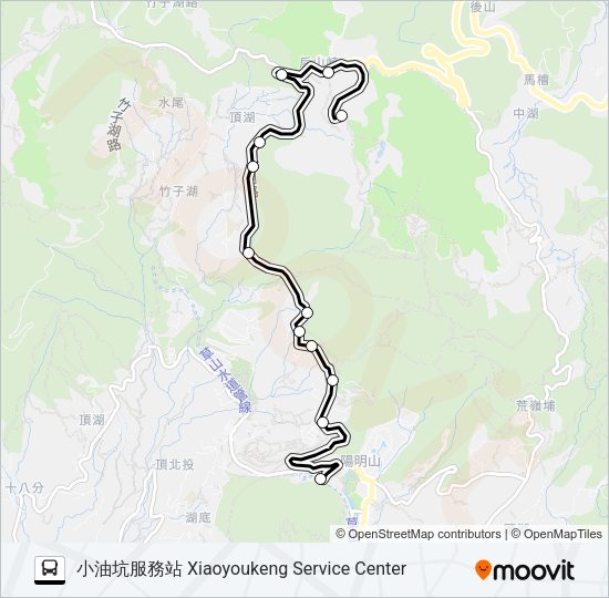 花季專車124 Bus Line Map