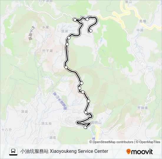 花季專車124 Bus Line Map