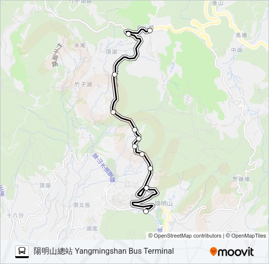 花季專車124 Bus Line Map