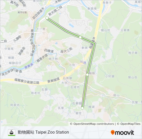 貓空纜車maokong Gondola Route Schedules Stops Maps 動物園站taipei Zoo Station