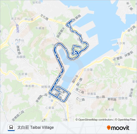 301 Bus Line Map
