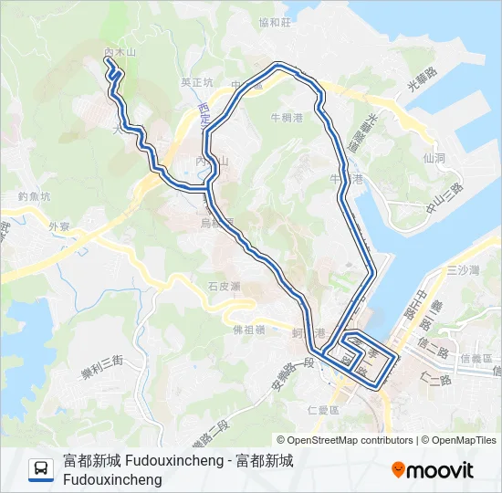 303 Bus Line Map