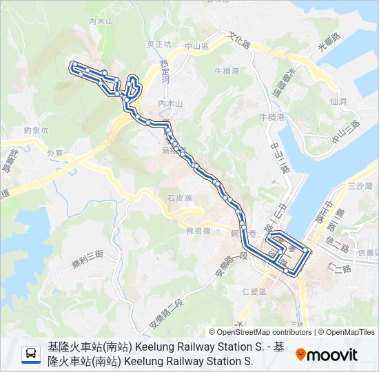 307 Bus Line Map