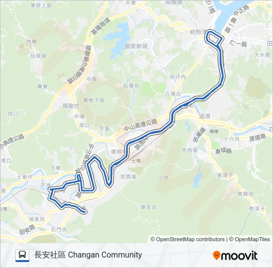 406 Bus Line Map
