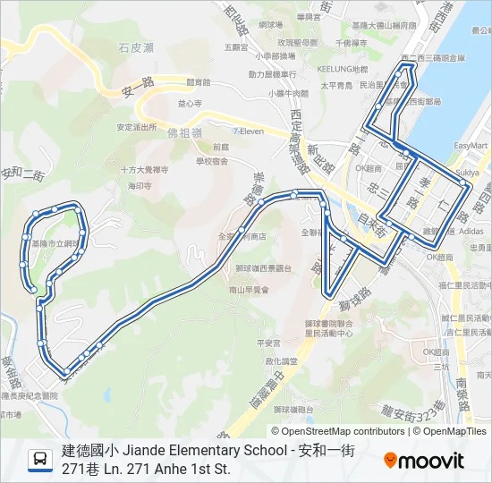 502 Bus Line Map