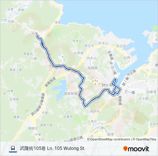 505 Bus Line Map
