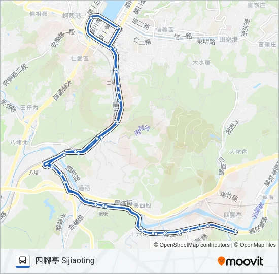 601 Bus Line Map