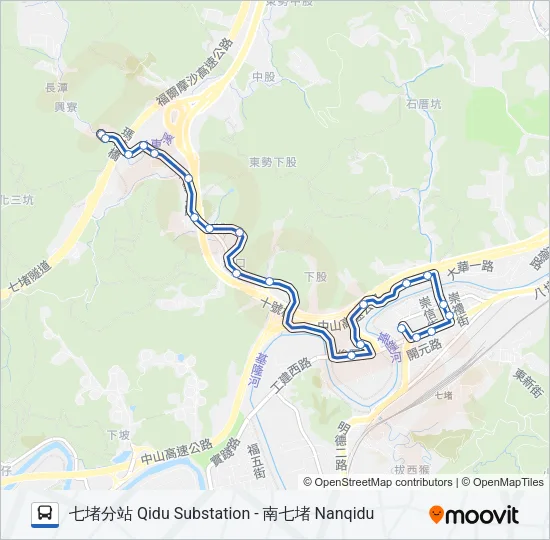 701 Bus Line Map