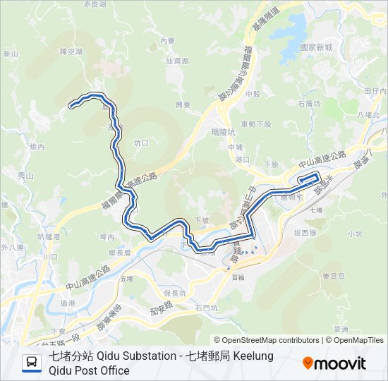 702 Bus Line Map