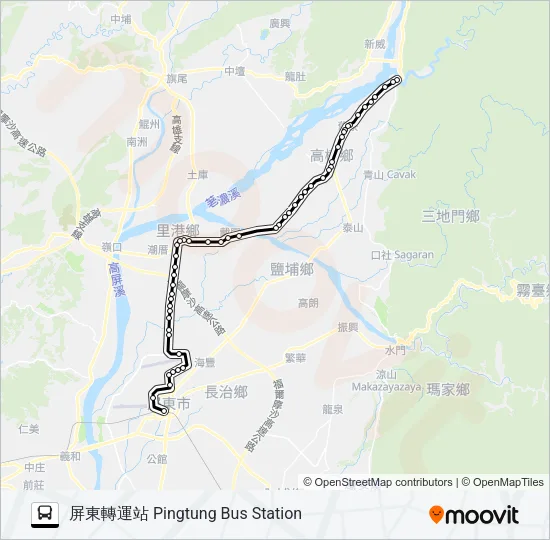 8218C Bus Line Map