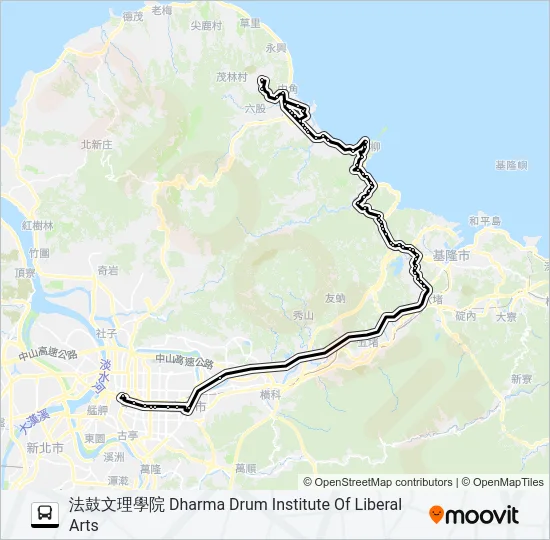 1815E Bus Line Map