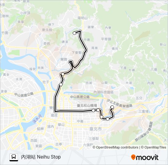 通勤25 Bus Line Map