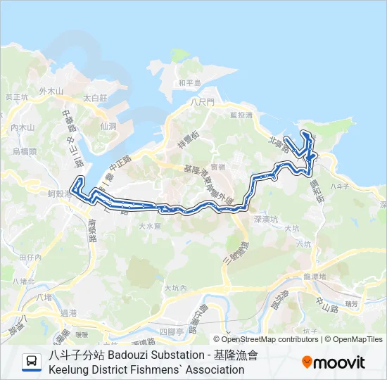 107 Bus Line Map
