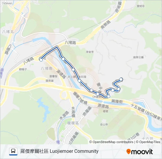 607 Bus Line Map