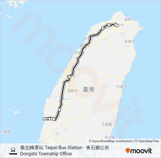 1638 Bus Line Map
