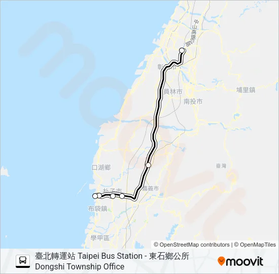 1638 Bus Line Map
