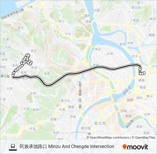 937A Bus Line Map