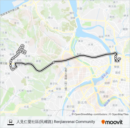 937A Bus Line Map