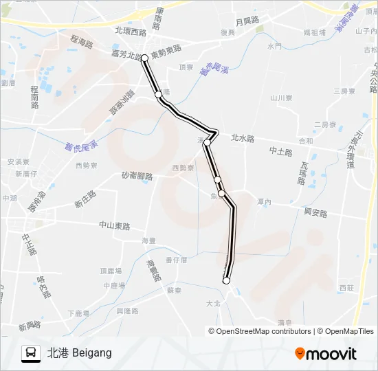 7220AA Bus Line Map