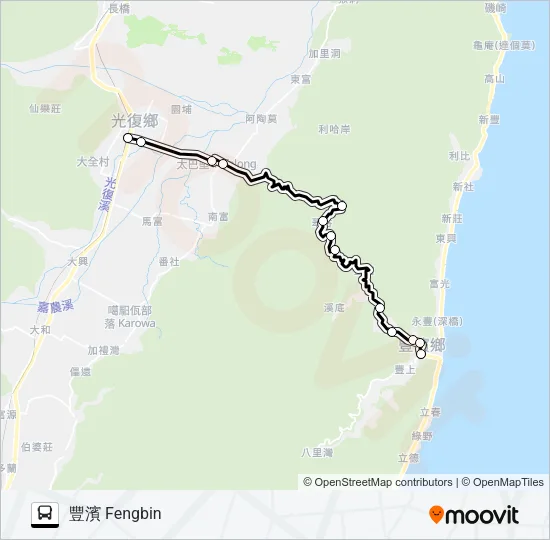 1125 Bus Line Map