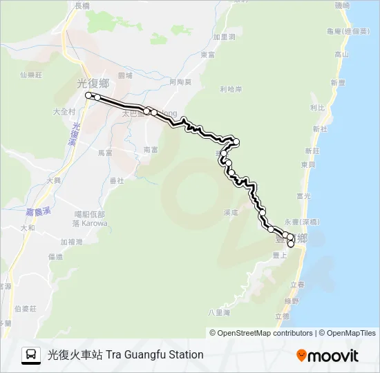 1125 Bus Line Map